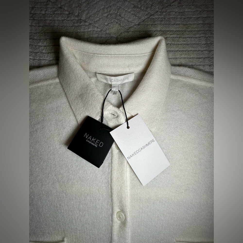 Naked Cashmere Rue Button-Up Cashmere Top - Picture 3 of 3